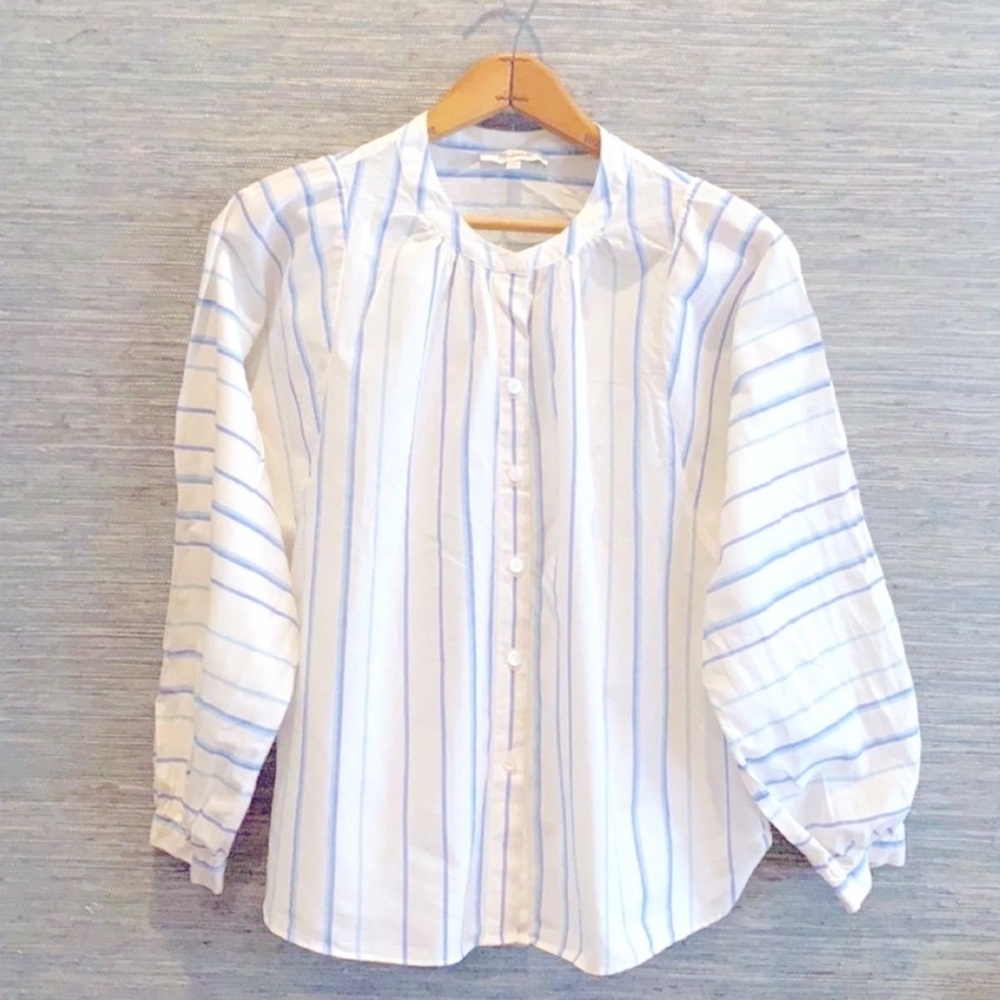 Madewell Striped Peasant Top